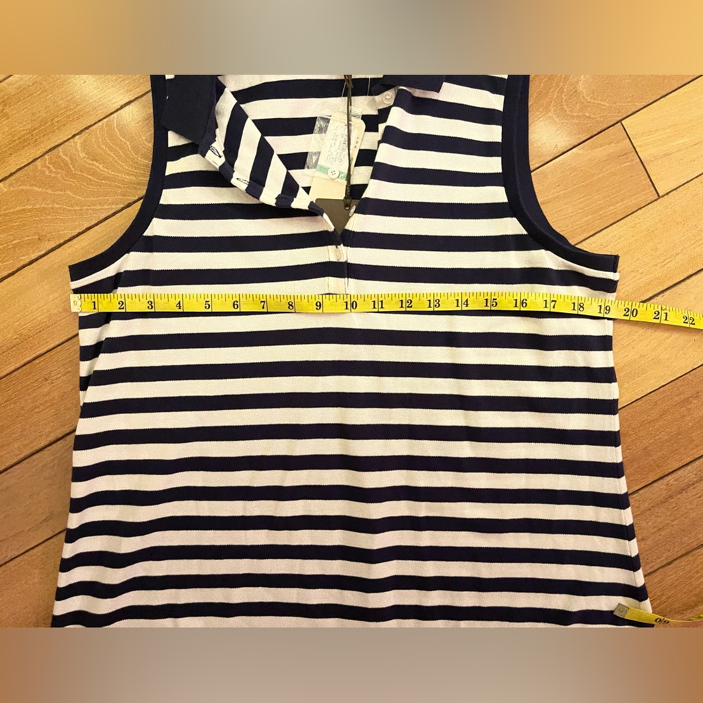 Tommy Bahama Sleeveless Stripe Polo Dress – Navy/White – Size L – NWT - Picture 8 of 8